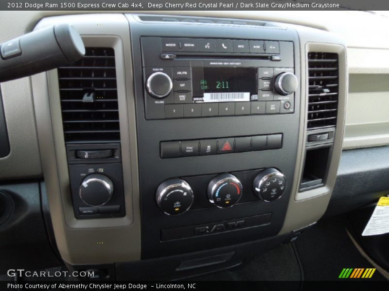 Deep Cherry Red Crystal Pearl / Dark Slate Gray/Medium Graystone 2012 Dodge Ram 1500 Express Crew Cab 4x4