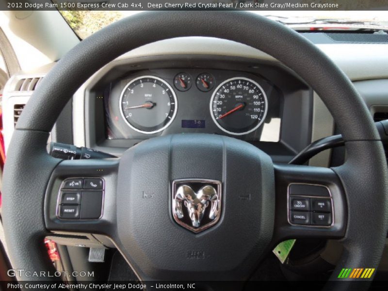 Deep Cherry Red Crystal Pearl / Dark Slate Gray/Medium Graystone 2012 Dodge Ram 1500 Express Crew Cab 4x4