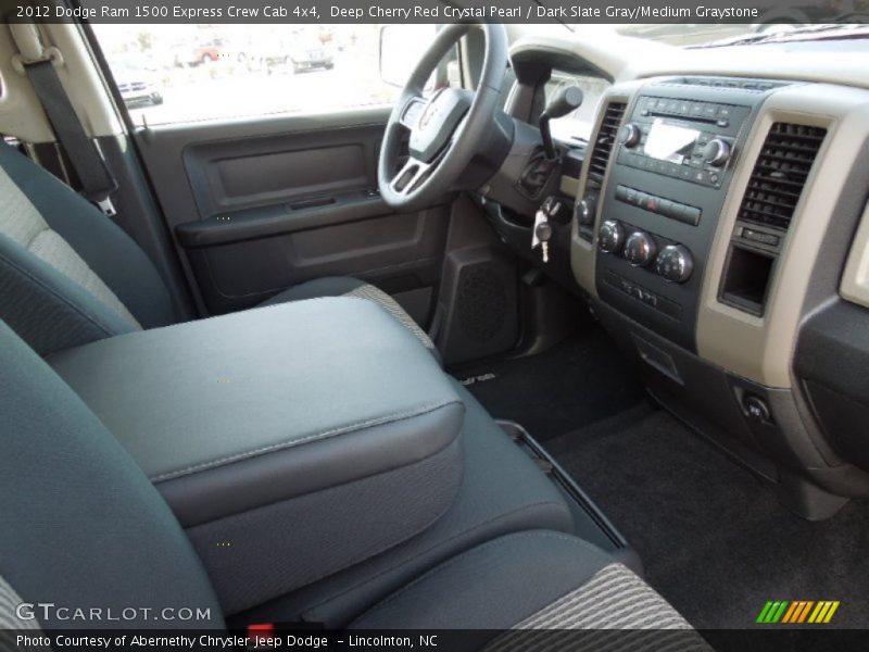 Deep Cherry Red Crystal Pearl / Dark Slate Gray/Medium Graystone 2012 Dodge Ram 1500 Express Crew Cab 4x4