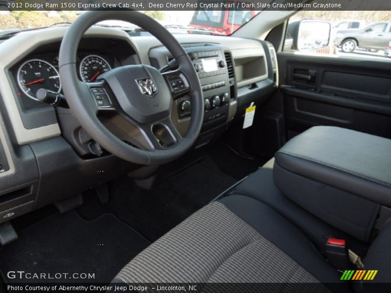 Deep Cherry Red Crystal Pearl / Dark Slate Gray/Medium Graystone 2012 Dodge Ram 1500 Express Crew Cab 4x4