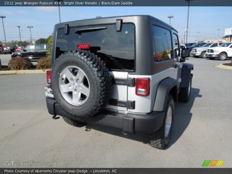 Bright Silver Metallic / Black/Dark Saddle 2012 Jeep Wrangler Rubicon 4X4