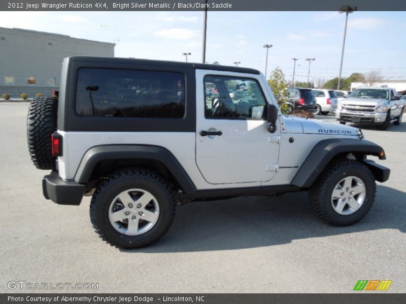 Bright Silver Metallic / Black/Dark Saddle 2012 Jeep Wrangler Rubicon 4X4