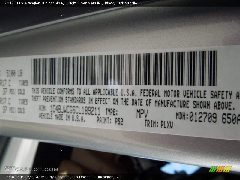 PS2 - 2012 Jeep Wrangler Rubicon 4X4