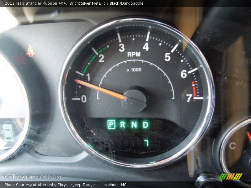 Bright Silver Metallic / Black/Dark Saddle 2012 Jeep Wrangler Rubicon 4X4