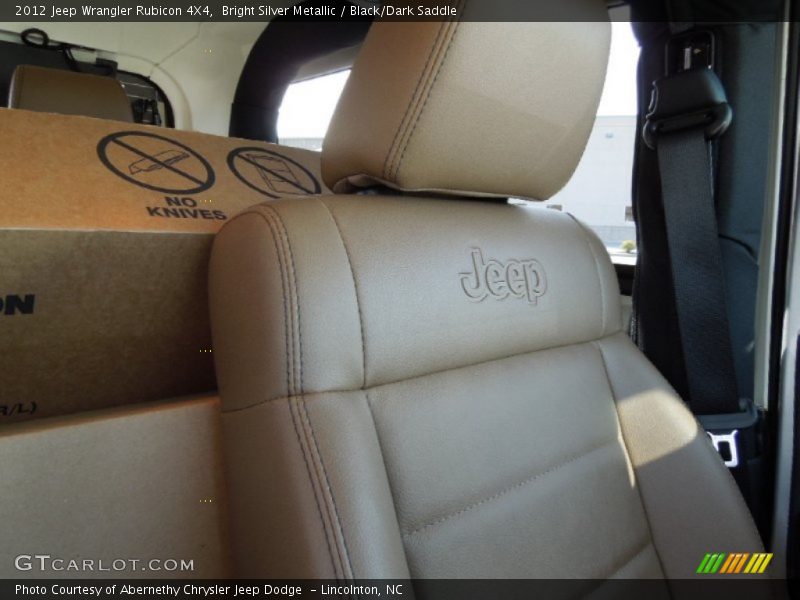 Bright Silver Metallic / Black/Dark Saddle 2012 Jeep Wrangler Rubicon 4X4