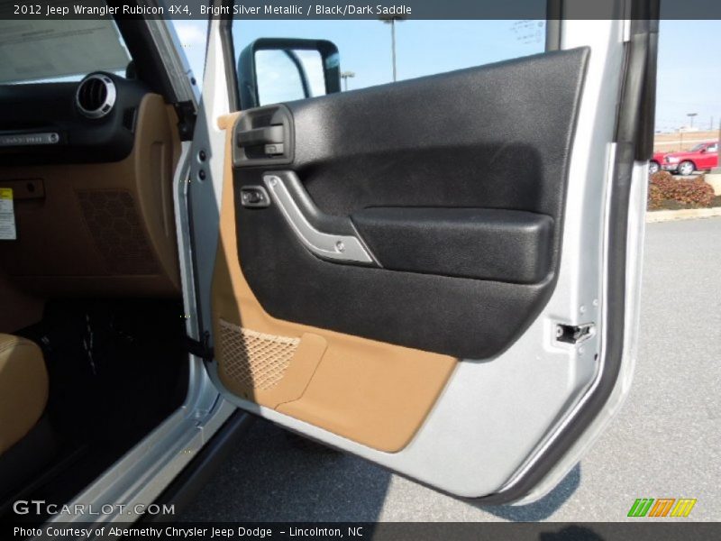 Bright Silver Metallic / Black/Dark Saddle 2012 Jeep Wrangler Rubicon 4X4