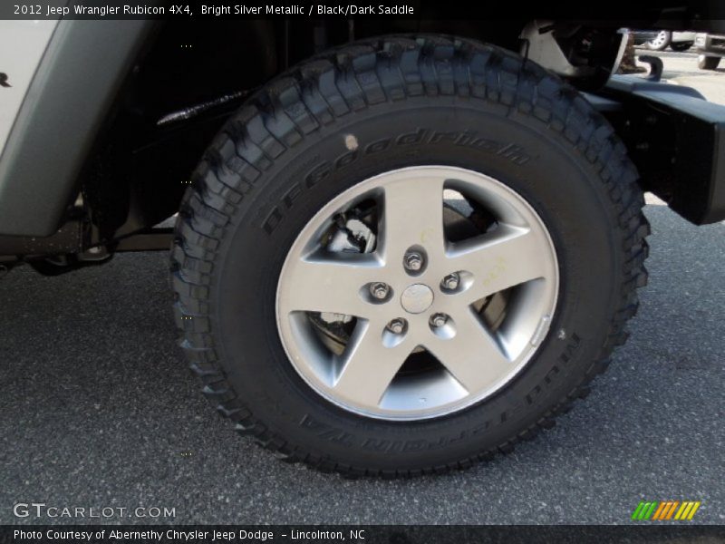 Bright Silver Metallic / Black/Dark Saddle 2012 Jeep Wrangler Rubicon 4X4