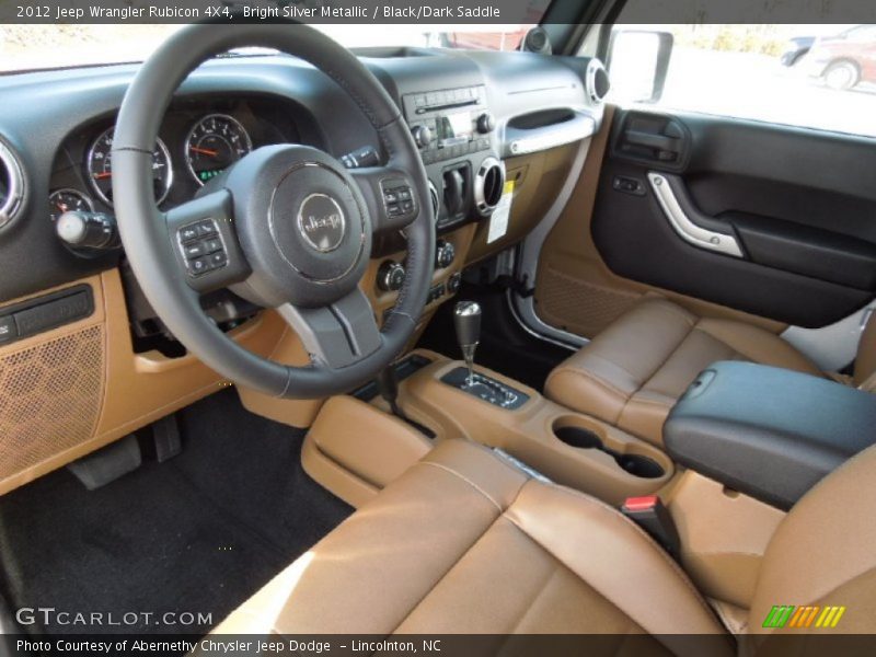  2012 Wrangler Rubicon 4X4 Black/Dark Saddle Interior