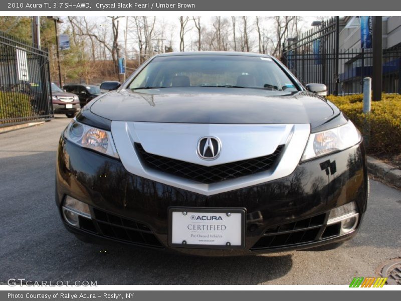 Crystal Black Pearl / Umber Brown 2010 Acura TL 3.7 SH-AWD