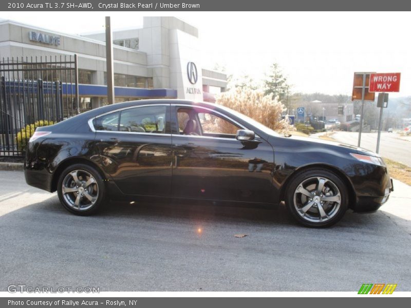 Crystal Black Pearl / Umber Brown 2010 Acura TL 3.7 SH-AWD