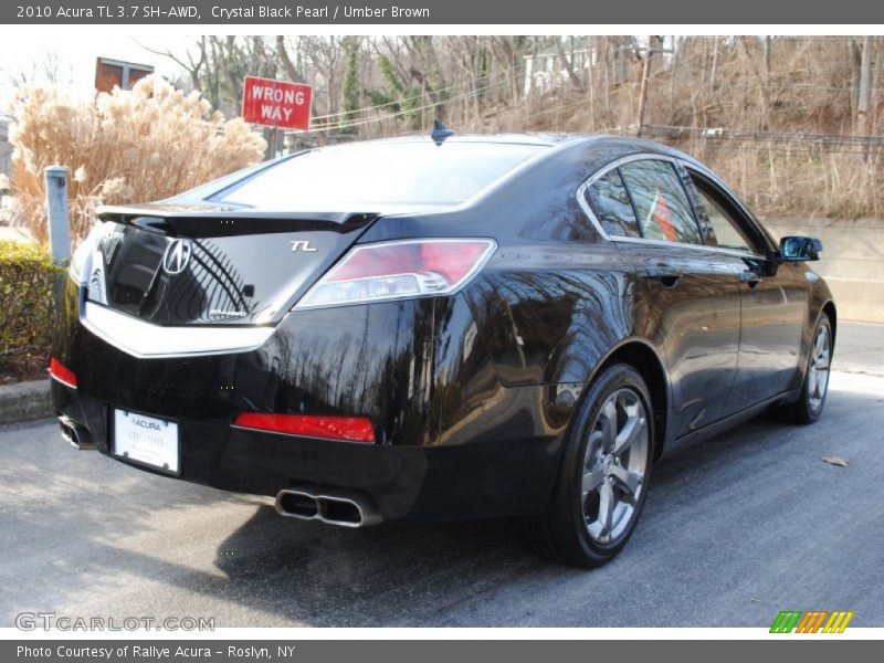 Crystal Black Pearl / Umber Brown 2010 Acura TL 3.7 SH-AWD
