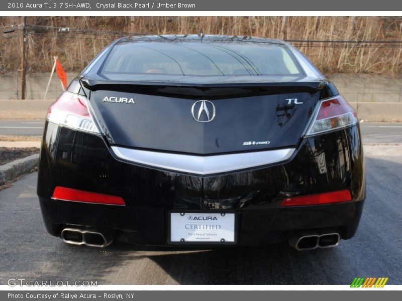 Crystal Black Pearl / Umber Brown 2010 Acura TL 3.7 SH-AWD
