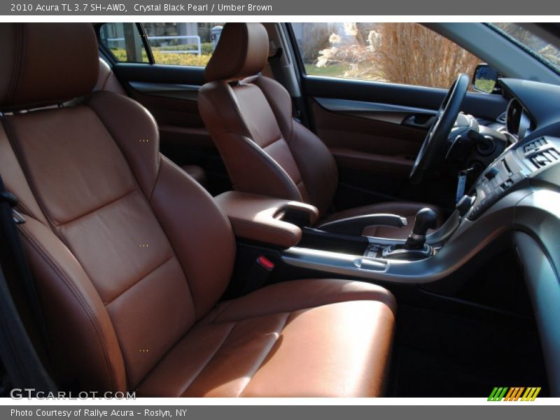 Crystal Black Pearl / Umber Brown 2010 Acura TL 3.7 SH-AWD