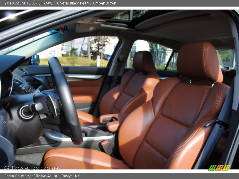 Crystal Black Pearl / Umber Brown 2010 Acura TL 3.7 SH-AWD