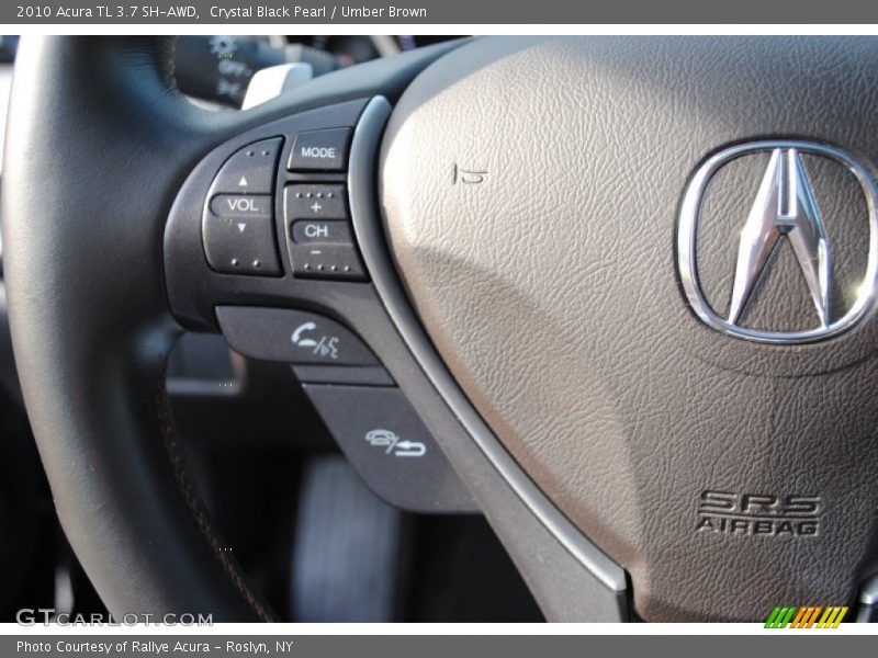 Crystal Black Pearl / Umber Brown 2010 Acura TL 3.7 SH-AWD