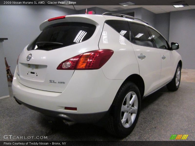 Glacier Pearl / Beige 2009 Nissan Murano SL AWD