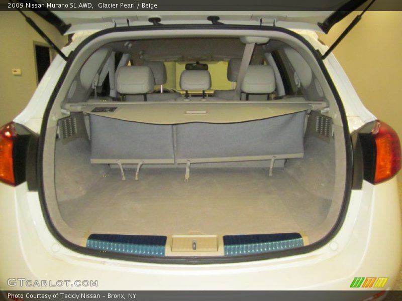 Glacier Pearl / Beige 2009 Nissan Murano SL AWD