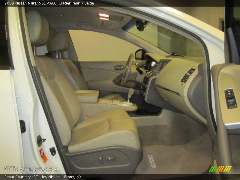 Glacier Pearl / Beige 2009 Nissan Murano SL AWD