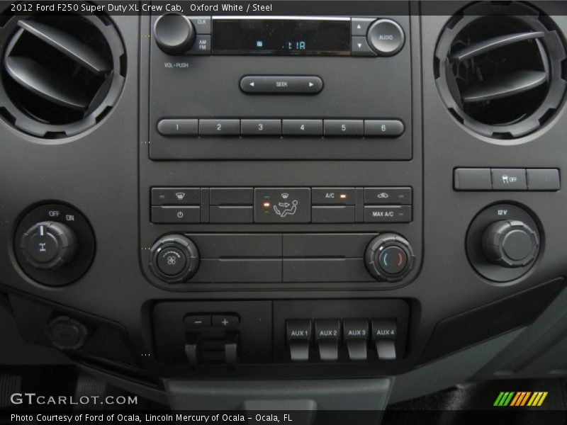 Controls of 2012 F250 Super Duty XL Crew Cab