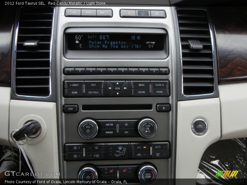 Red Candy Metallic / Light Stone 2012 Ford Taurus SEL