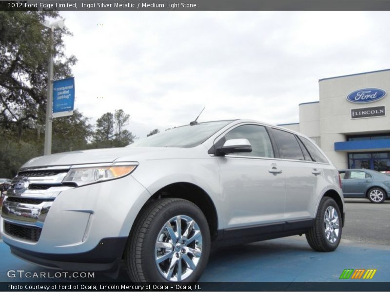 Ingot Silver Metallic / Medium Light Stone 2012 Ford Edge Limited