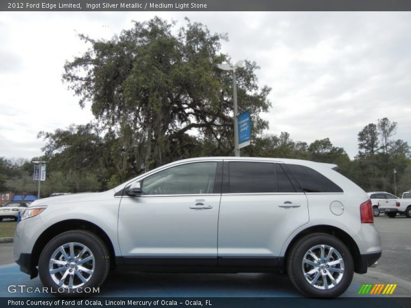 Ingot Silver Metallic / Medium Light Stone 2012 Ford Edge Limited