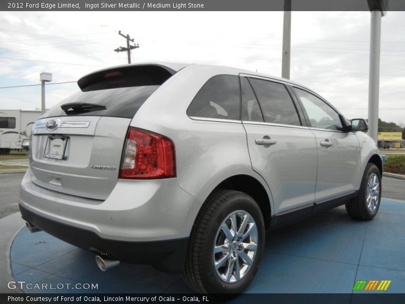 Ingot Silver Metallic / Medium Light Stone 2012 Ford Edge Limited