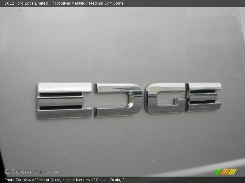 Ingot Silver Metallic / Medium Light Stone 2012 Ford Edge Limited