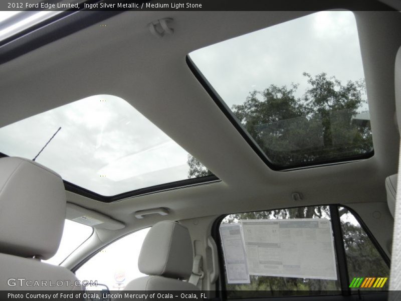 Ingot Silver Metallic / Medium Light Stone 2012 Ford Edge Limited