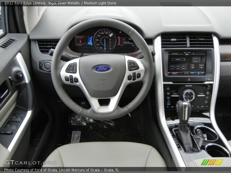 Ingot Silver Metallic / Medium Light Stone 2012 Ford Edge Limited