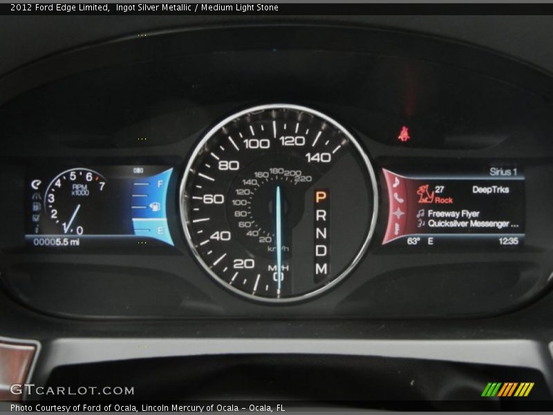 Ingot Silver Metallic / Medium Light Stone 2012 Ford Edge Limited