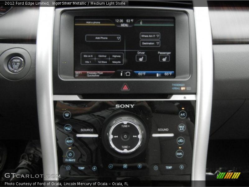 Ingot Silver Metallic / Medium Light Stone 2012 Ford Edge Limited