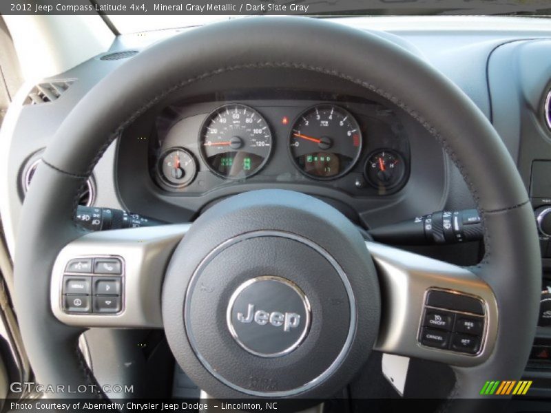Mineral Gray Metallic / Dark Slate Gray 2012 Jeep Compass Latitude 4x4