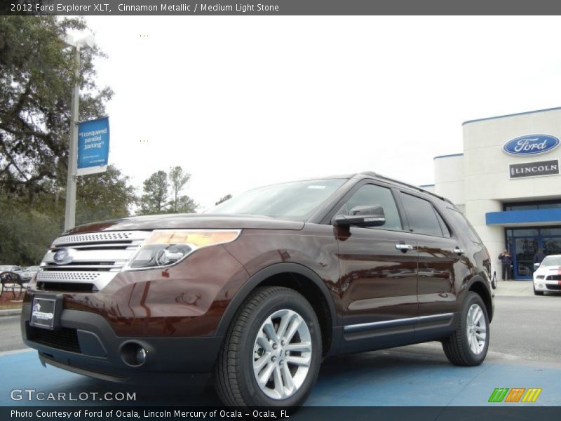 Cinnamon Metallic / Medium Light Stone 2012 Ford Explorer XLT