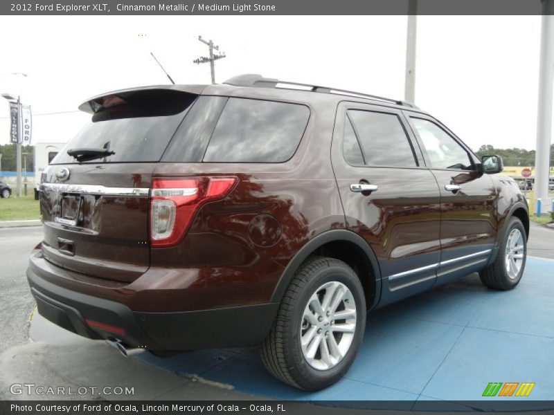 Cinnamon Metallic / Medium Light Stone 2012 Ford Explorer XLT