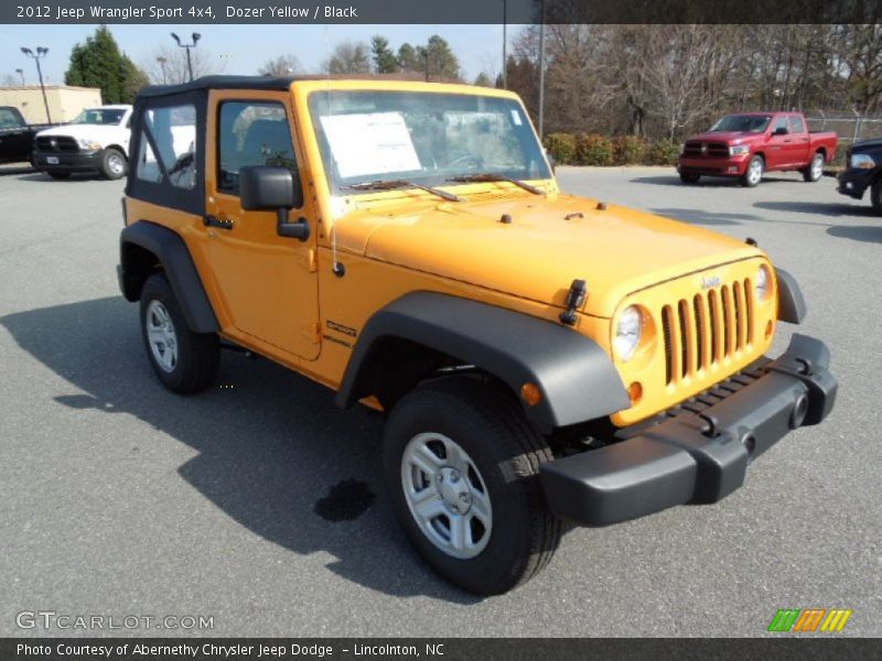 Dozer Yellow / Black 2012 Jeep Wrangler Sport 4x4
