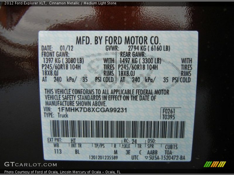 HT - 2012 Ford Explorer XLT