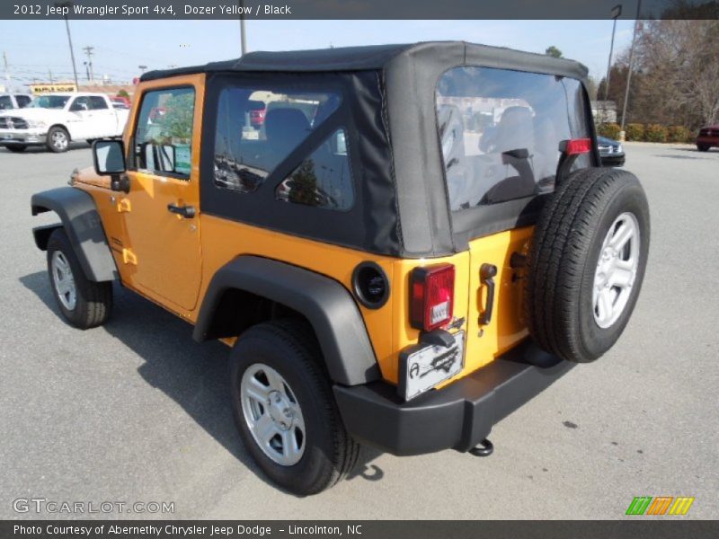 Dozer Yellow / Black 2012 Jeep Wrangler Sport 4x4