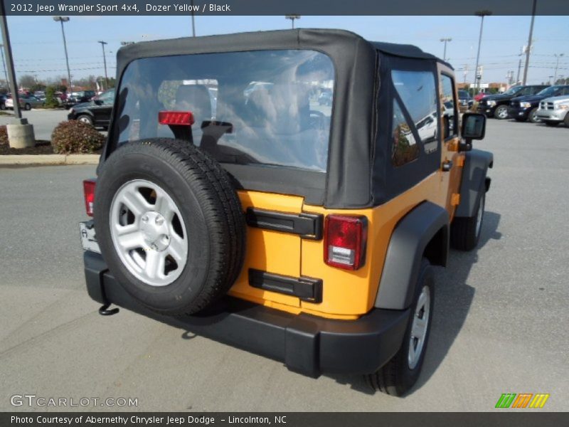 Dozer Yellow / Black 2012 Jeep Wrangler Sport 4x4
