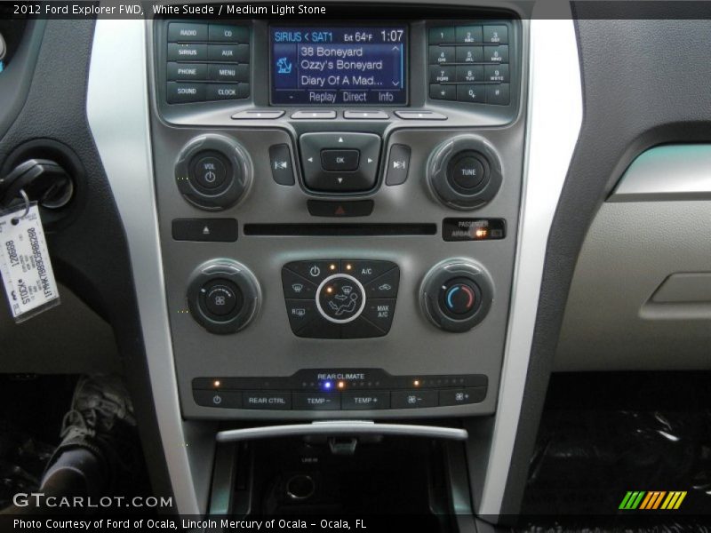White Suede / Medium Light Stone 2012 Ford Explorer FWD