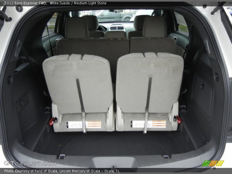 White Suede / Medium Light Stone 2012 Ford Explorer FWD