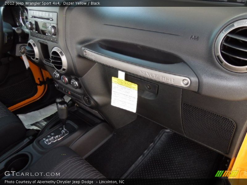 Dozer Yellow / Black 2012 Jeep Wrangler Sport 4x4