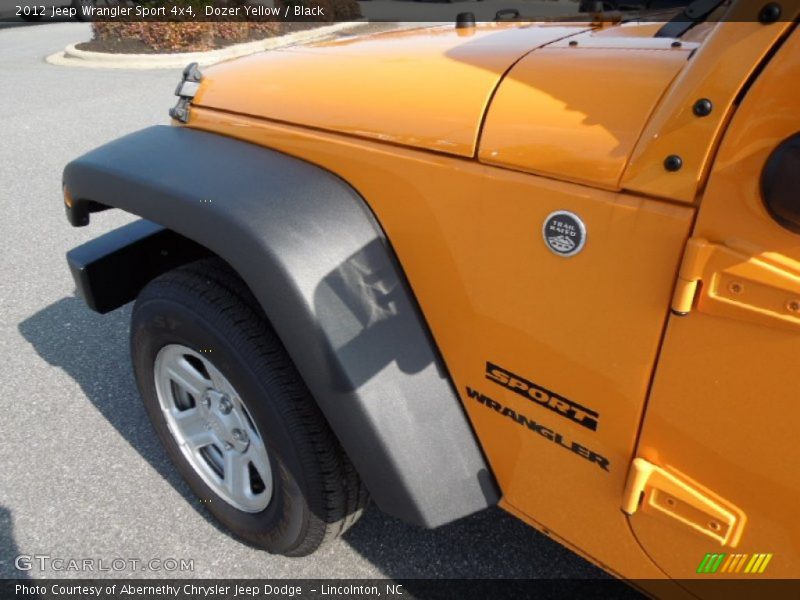 Dozer Yellow / Black 2012 Jeep Wrangler Sport 4x4