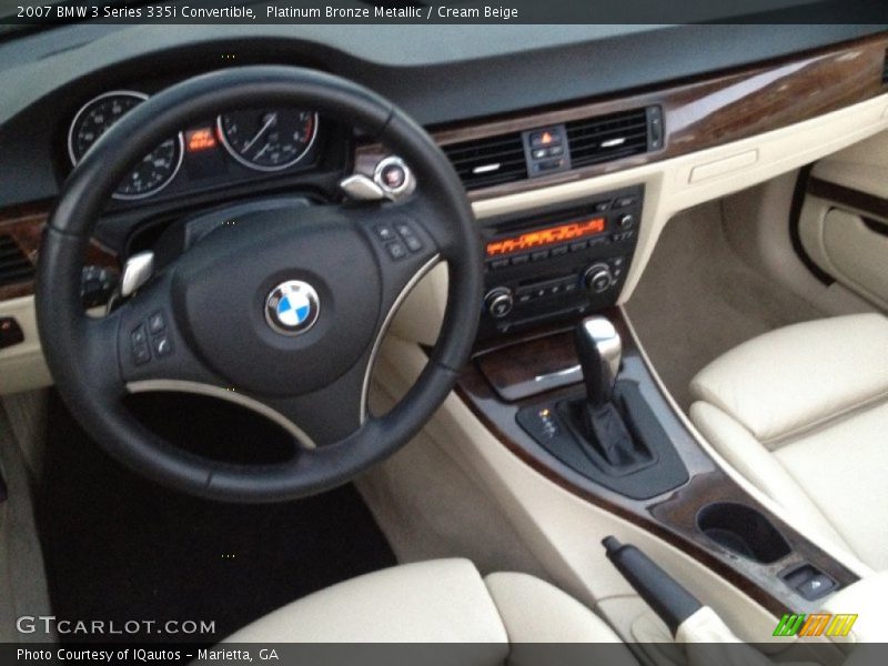Platinum Bronze Metallic / Cream Beige 2007 BMW 3 Series 335i Convertible