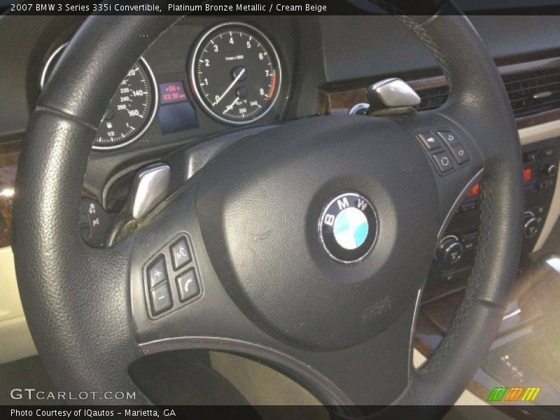Platinum Bronze Metallic / Cream Beige 2007 BMW 3 Series 335i Convertible