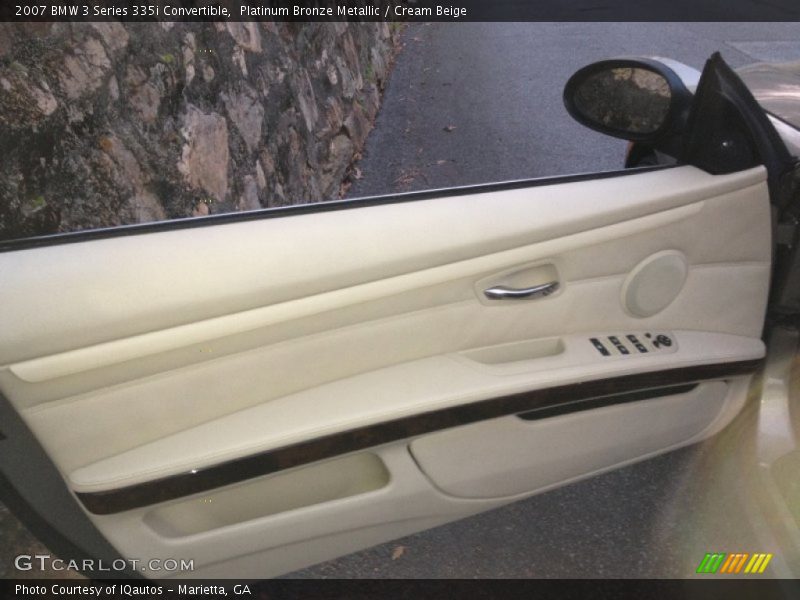 Platinum Bronze Metallic / Cream Beige 2007 BMW 3 Series 335i Convertible