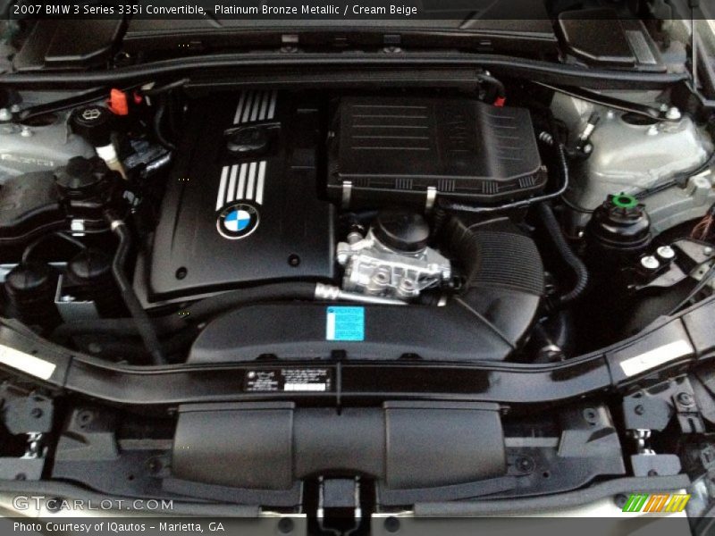 Platinum Bronze Metallic / Cream Beige 2007 BMW 3 Series 335i Convertible