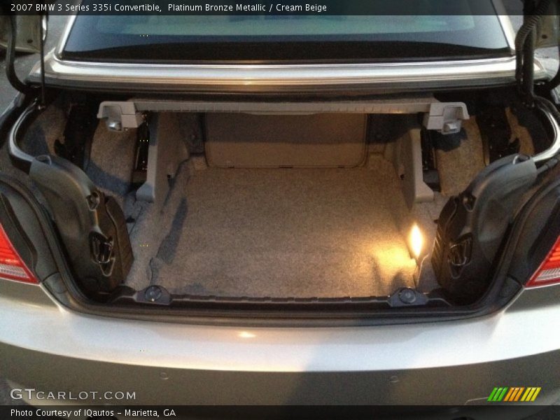 Platinum Bronze Metallic / Cream Beige 2007 BMW 3 Series 335i Convertible