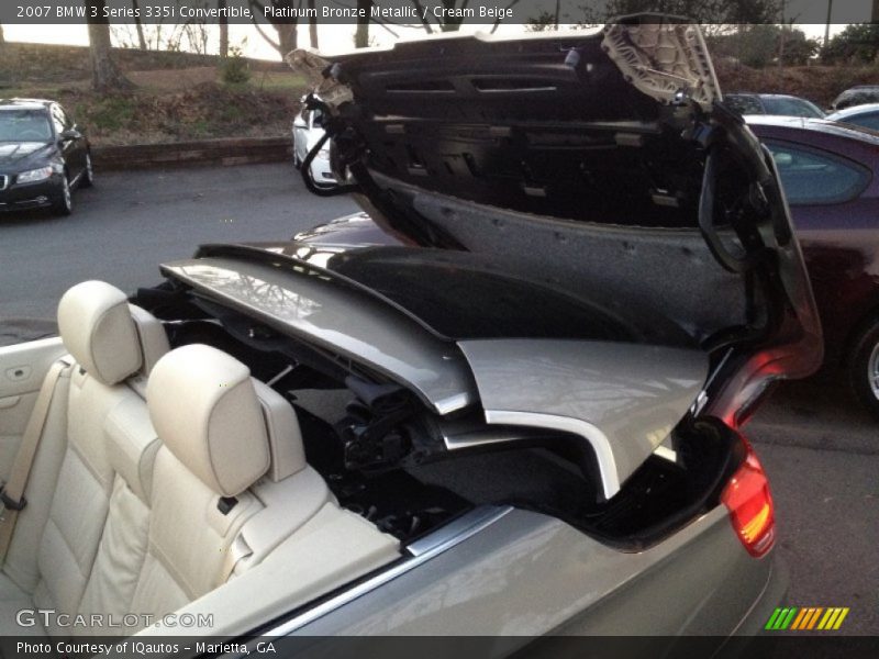 Platinum Bronze Metallic / Cream Beige 2007 BMW 3 Series 335i Convertible