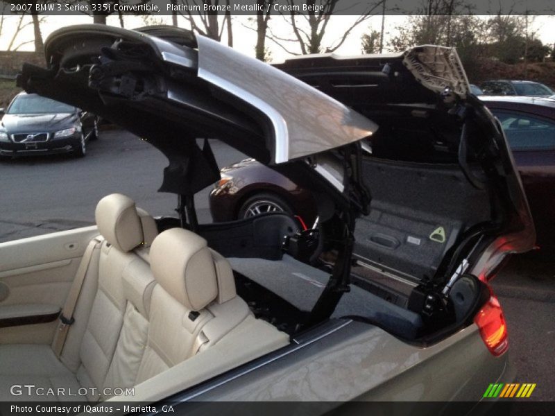 Platinum Bronze Metallic / Cream Beige 2007 BMW 3 Series 335i Convertible